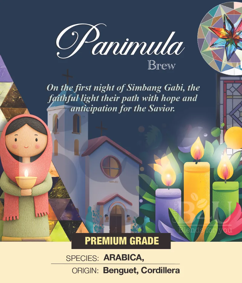 Simbang Kape — Panimula artwork: the first candle-lit night of Simbang Gabi
